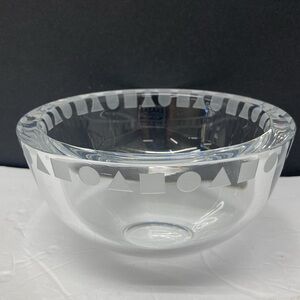 Ward Bennet lead crystal bowl for Sasaki Japan 6 inch
